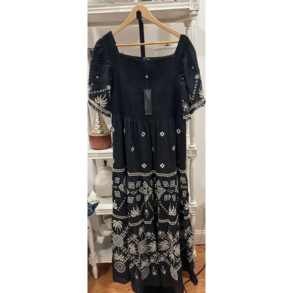 Kobi Halperin $698 Quinn Smocked Off-Shoulder Maxi Dress Size XL - Picture 4 of 5